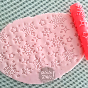 Roller Snowflakes | Roller Texture Fondant, Cookies & Clay