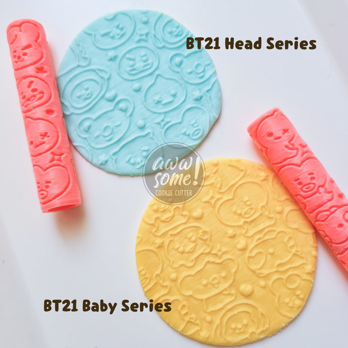 Roller BTS | Roller BT21 | Roller Texture Fondant, Cookies & Clay