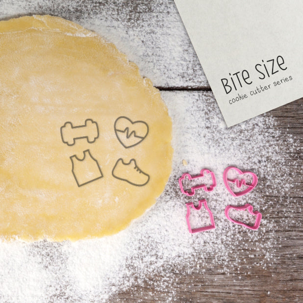 BITE SIZE - Fitness Cookie Cutter set 4 Pcs