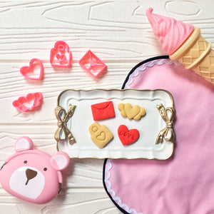 BITE SIZE - Valentine 2 Cookie Cutter set 4 Pcs