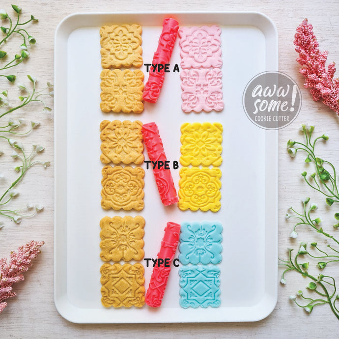 Roller Morocco Tile | Roller Texture Fondant, Cookies & Clay