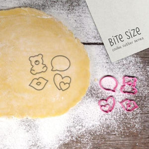 BITE SIZE - Valentine 1 Cookie Cutter set 4 Pcs
