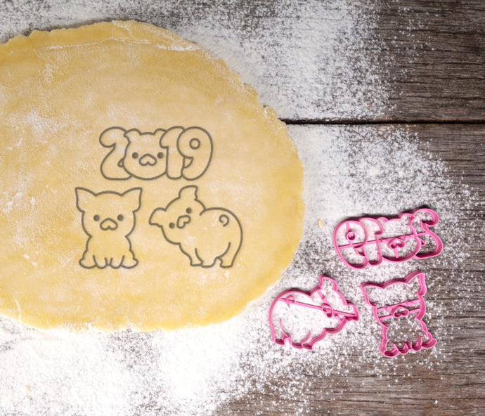 YEAR OF PIG 2019 SET A - Chinese New Year 2019 Cookie Cutter