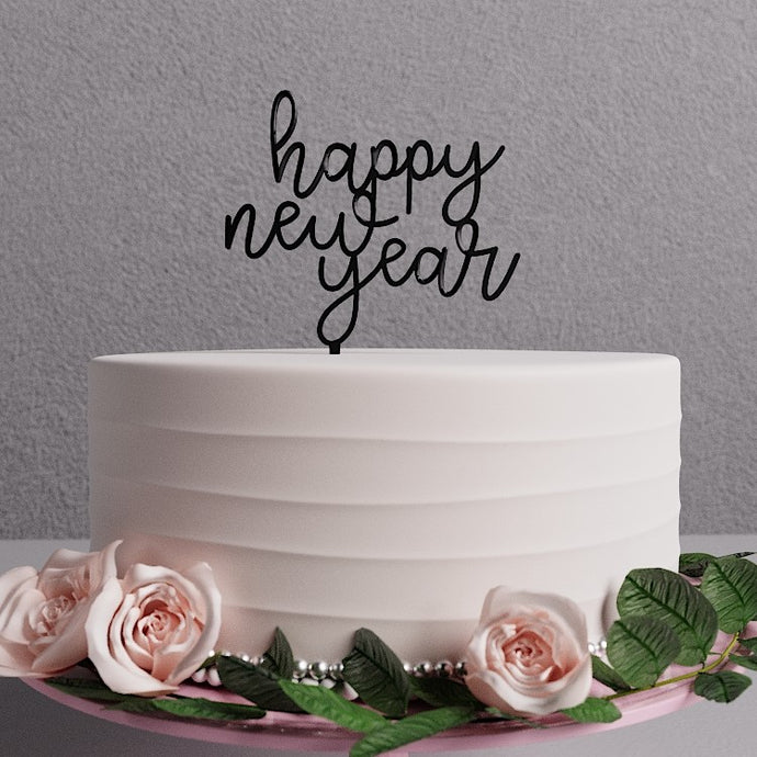 Cake Topper Happy New Year