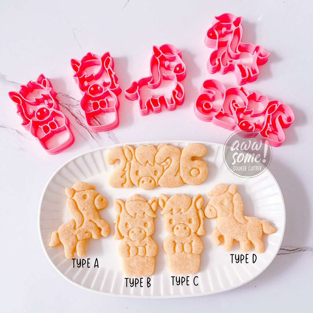 2026 Year of Horse Cookie Cutter