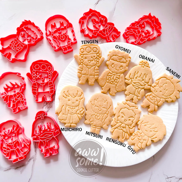Hashira Demon Slayer Kimetsu no Yaiba Cookie Cutter