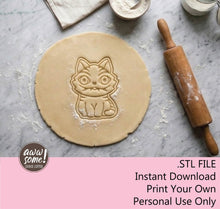 Kpop Demon Hunter Cat Derpy Cookie Cutter | Digital Download Cookie Cutter | STL File Cookie Cutter