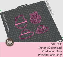 Gomu Gomu Fruit and Pirates Straw Hat Cookie Cutter | Digital Download Cookie Cutter | STL File Cookie Cutter