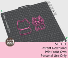 Kpop Demon Hunter Cat Derpy Cookie Cutter | Digital Download Cookie Cutter | STL File Cookie Cutter