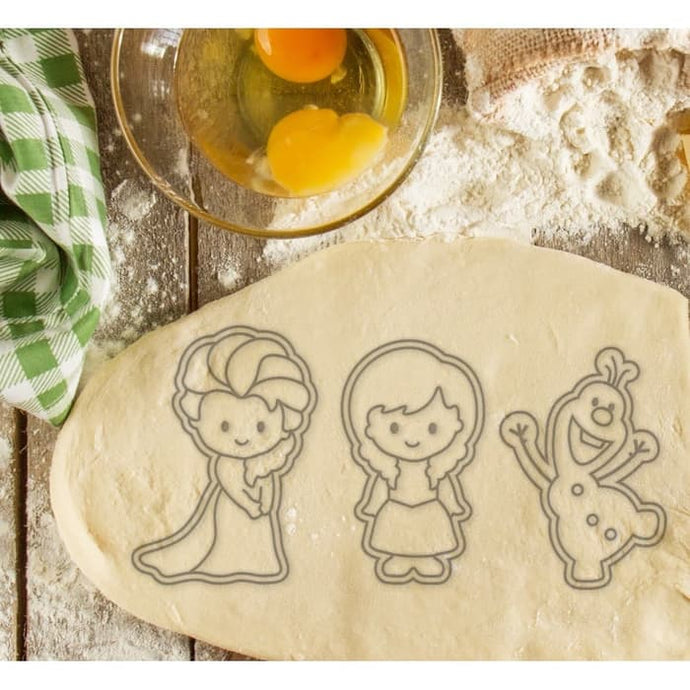 Frozen Theme Cookie Cutter | Elsa, Anna & Olaf