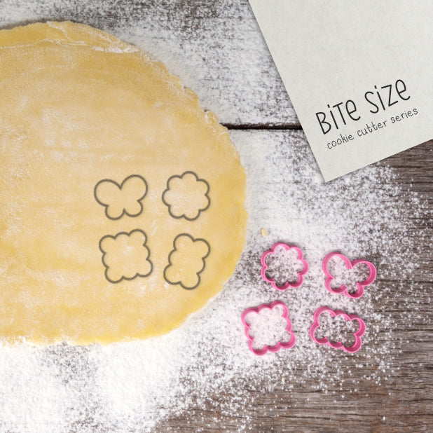 BITE SIZE -Cute Biscuits Cookie Cutter set 4 Pcs