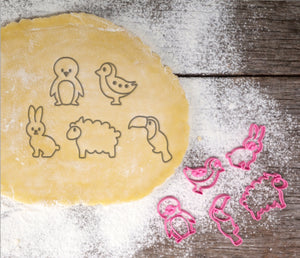 Animal Alphabet Cookie Cutter Series P to T