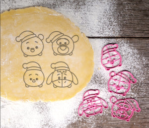 Tsum Tsum Christmas Winnie the Pooh and Friends Cookie Cutter